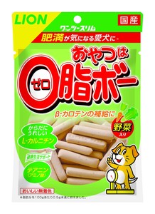 [ライオンペット]ワンツースリムおやつは0脂ボー野菜入り80g
