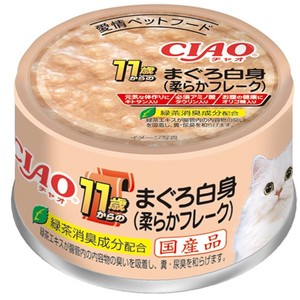 [いなばペットフード]CIAO年齢別子猫/シニア11歳からのまぐろ白身(柔らかフレーク)85g