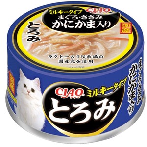[いなばペットフード]CIAOとろみミルキータイプまぐろ･ささみかにかま入り80g