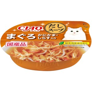 [いなばペットフード]CIAOこのままだしスープまぐろかにかま･しらす入り60g