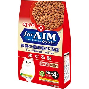 [いなばペットフード]CIAOforAIMクランキーまぐろ味140g×4袋