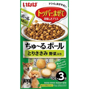 [いなばペットフード]ちゅ~るボールとりささみ野菜入り10g×3袋
