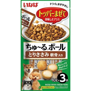 [いなばペットフード]ちゅ~るボールとりささみ軟骨入り10g×3袋