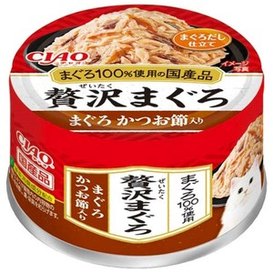 [いなばペットフード]CIAO贅沢まぐろまぐろかつお節入り60g