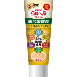 [いなばペットフード]ちゅ~ぶプレミアムとりささみチーズ味80g