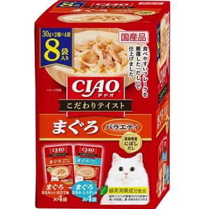 [いなばペットフード]CIAOこだわりテイストまぐろバラエティ30g×8