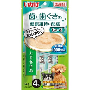 [いなばペットフード]ちゅ~る歯と歯ぐきの健康維持に配慮とりささみ14g×4本