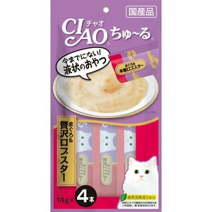 [いなばペットフード]CIAOちゅ~るまぐろ&贅沢ロブスター14g×4本