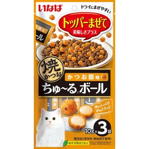 [いなばペットフード]いなば焼かつおちゅーるボールかつお節味10g×3P