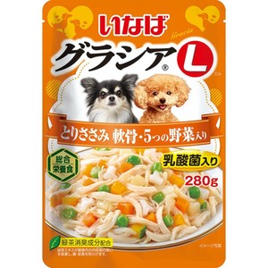 [いなばペットフード]グラシアLとりささみ軟骨･5つの野菜入り280g