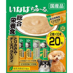 [いなばペットフード]いなばちゅ~る乳酸菌入りとりささみチキンミックス味14g×20本
