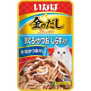 [いなばペットフード]金のだしまぐろ｡かつおしらす入り40g