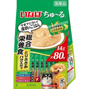 [いなばペットフード]いなばちゅ~るとりささみバラエティ14g×80本
