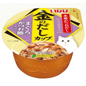 [いなばペットフード]金のだしカップまぐろ･かつお節入り70g