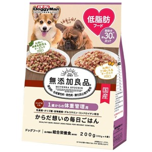 [ドギーマン]ドギーマン無添加良品からだ想いの毎日ごはん体重管理用200g(50gX4袋)