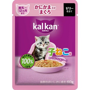 [マースジャパンリミテッド]カルカンパウチ子ねこかにかま入鮪60g