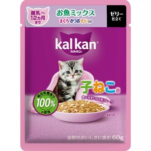 [マースジャパンリミテッド]カルカンP子ねこ用魚M鮪･鰹･鯛60g