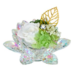 【2025年25AW新作】オーロラ蓮花（れんか）＃1　オーロラホワイトΦ11×H10cm1コ入ZY000404-001