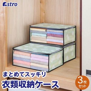 Clothing Storage Non-woven fabric Green 3-pcs pack