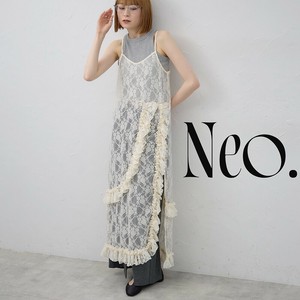 ■Neo.■◎WEB限定販売◎ 花柄レースフリルキャミワンピース
