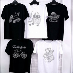 T-shirt Pearl Design T-Shirt Rhinestone