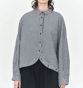 シャツ  長袖 無地   チェック  ゆったり 快適  メンズ ファッション    DYLA521