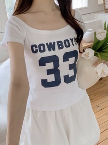 T-shirt Boat Neck [S/S NEW]