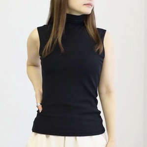 【再入荷】メッシュハイネックノースリーブシアー素材カットソーchouchou(シュシュ）2025新作