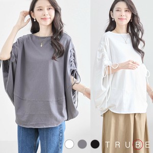 2025年新商品 T 恤/上衣 蝙蝠袖 L尺寸 褶边/木耳边