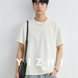 P21834 ファッション 無地 半袖 韓国風 Tシャツ メンズ 男 ラウンドネック 2025春夏新作トップス