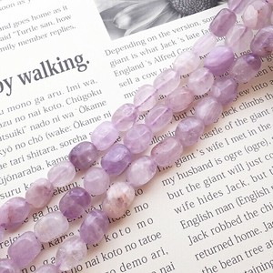 Gemstone Natural Stone Lavender 10 x 12mm 40cm