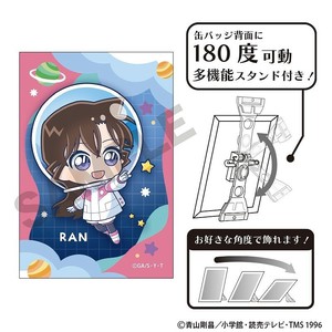 ■2025AW　新作■　名探偵コナン　アート缶バッジ　毛利 蘭/プチコスモ