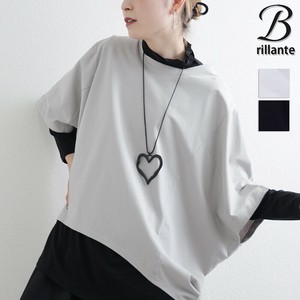 前後アシンメトリー モモンガTシャツ バック切替デザイン ベスト兼用2025新作　BRILLANTE東京　（197772）