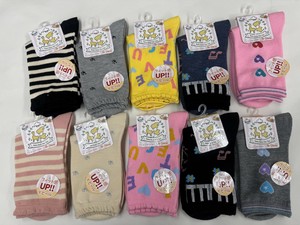 女児綿混クルーソックス1P