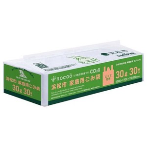 GCH34浜松市指定袋とって30L半透明　30枚