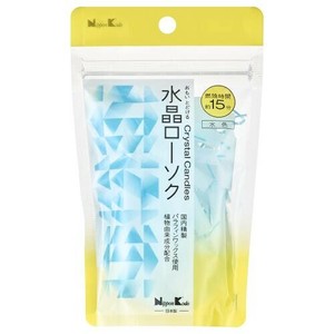 水晶ローソク　15分　水色　パウチ型　55本