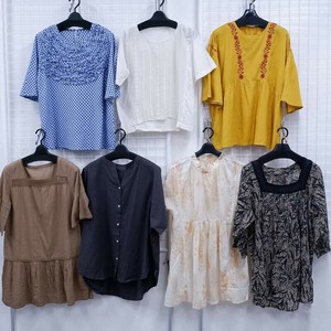 インド綿100％ トップス アソート　ブラウス　シャツ　チュニック　夏　半袖　インド綿