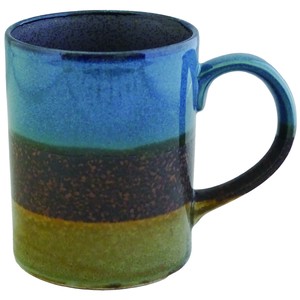 【7月頃再入荷予定！！】　土の香り　カフェカップ　ブルー