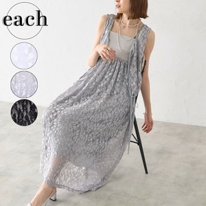 【each 新作】レースﾊﾞﾙｰﾝベスト＆キャミ2wayワンピースセット 2025ss 2025人気  each東京