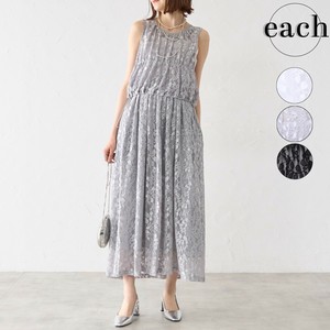 【each 新作】レースﾊﾞﾙｰﾝベスト＆キャミ2wayワンピースセット 2025ss 2025人気  each東京