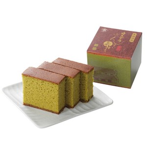 【菓秀苑　森長】【直送商品】カステラざんまい長持ち　抹茶　3枚