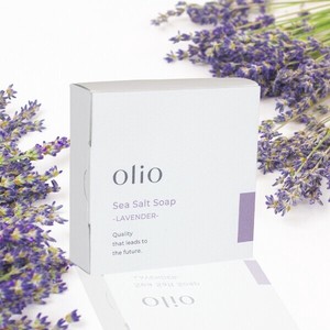 塩石けん ラベンダー Sea Salt Soap LAVENDER（80g/泡立てネット付き）/シーソルトソープ 無添加