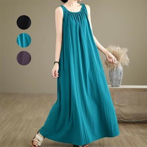 洋装/连衣裙 新商品 A字 洋装/连衣裙 棉 无袖