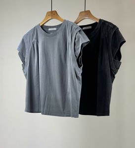 【2025春夏新作】重ね着風デザインウォッシングTシャツ