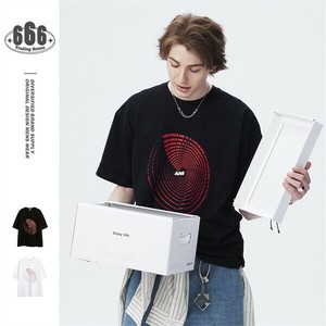 P21871 プリント男女通用 ペアルックトップス  半袖 2025春夏新作 Tシャツ 韓国風 メンズ