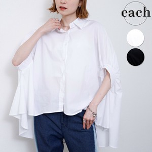 【each 新作】ドロップ袖チュニック丈バックロングシャツブラウス　　2025ss　each東京