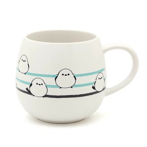 三郷陶器 シマエナガ  マグカップ(しましま) 6832-11