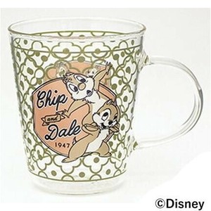 三郷陶器 ディズニー チップ&デール 耐熱ガラスマグカップ 3330-03