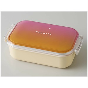 Polaris ポラリス 長角タイトランチ 弁当箱 M ピンク/オレンジ 24-462973