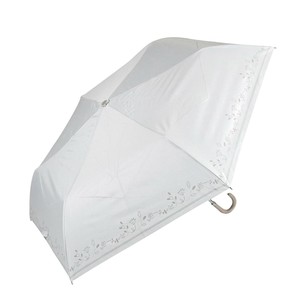 藤田屋 晴雨兼用折りたたみ傘  50cm 晴雨兼用丸手元 刺繍風ステッチ  SMM-2554(KT)